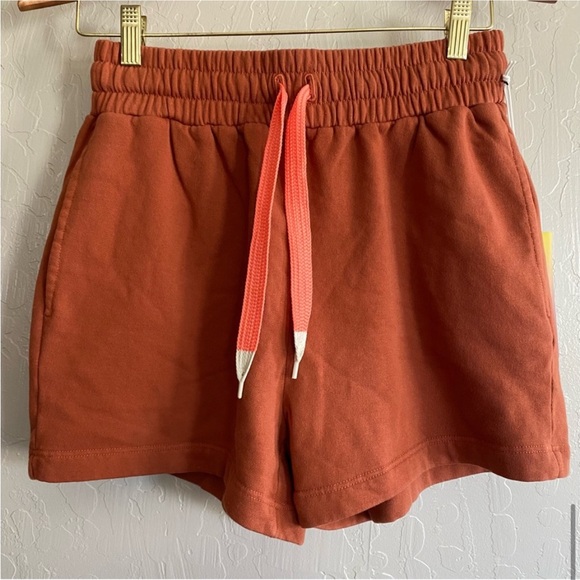 MOTHER Move It! Rust color cozy cotton shorts! NWT!! - Picture 3 of 9